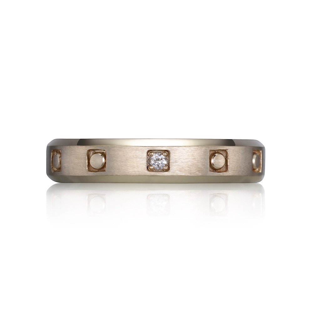 In Square Wide Rosary Ring